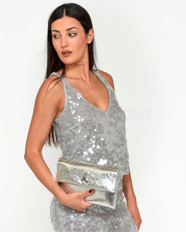 Patrizia Pepe SHIRT/TOP Glass Grey Sequins  8C0755 J251 S708