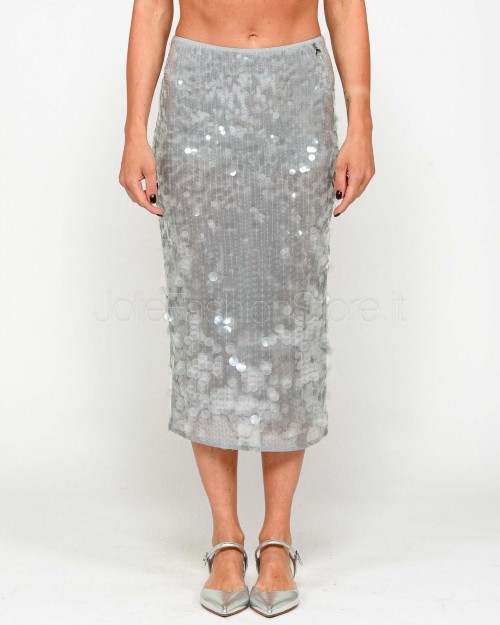 Patrizia Pepe SKIRT/SKIRT Glass Gray Sequins  8G0445 J251 S708