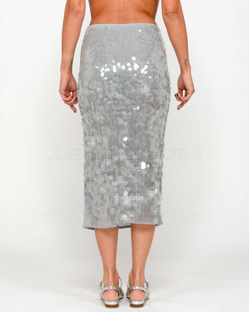 Patrizia Pepe SKIRT/SKIRT Glass Gray Sequins  8G0445 J251 S708