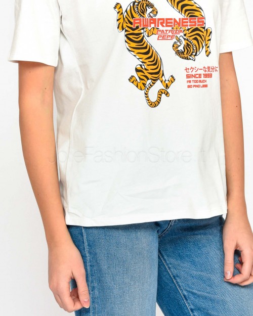 Patrizia Pepe T-Shirt Tiger  2M4464 J297 FF62