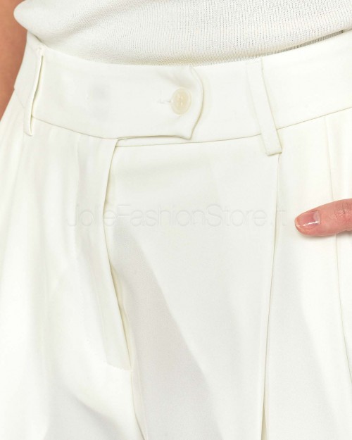 Meimeij Pantalone a Sigaretta Bianco  M5PF01 111