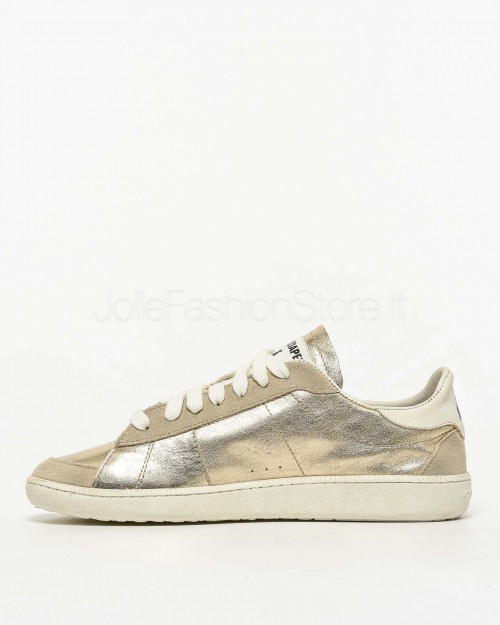 Patrizia Pepe SKIN Sneakers '93 in Nappa Laminata Shiny Gold  2Z0065 L154 Y291