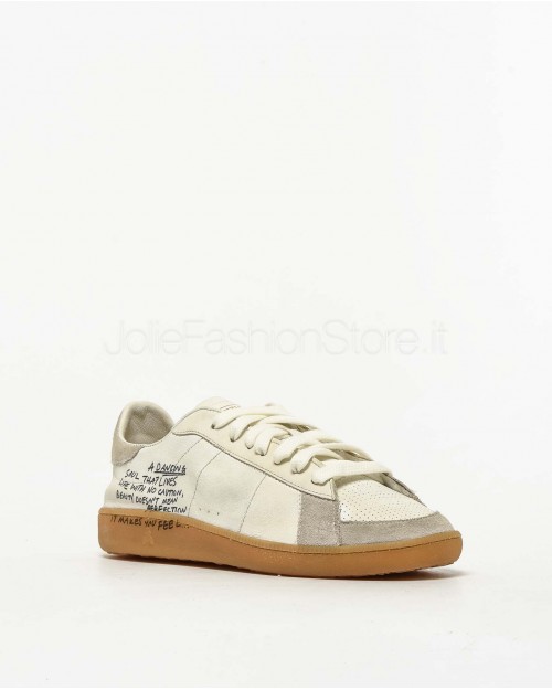 Patrizia Pepe SKIN Sneakers in Nappa con Lettering White  2Z0066 L150 X1RQ