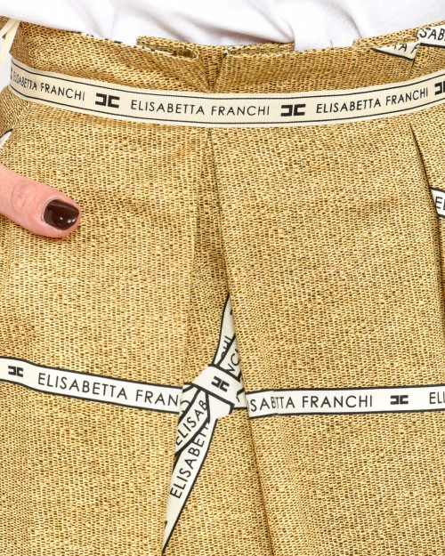 Elisabetta Franchi Gonna Paglia/Burro  GO11452E2 BE1