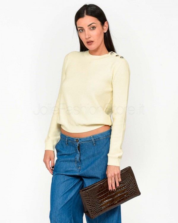 Patrizia Pepe SWEATER/KNIT Light Vanilla  8K0276 K249 W385