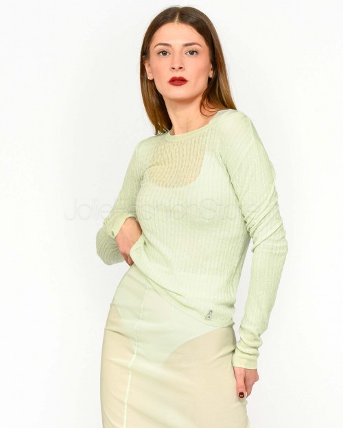 Patrizia Pepe Maglia Super Light Soft Green