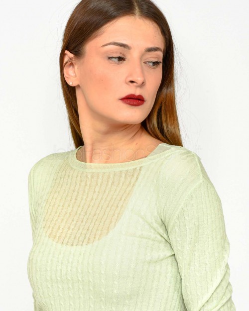 Patrizia Pepe Maglia Super Light Soft Green  8K0264 K034 G596