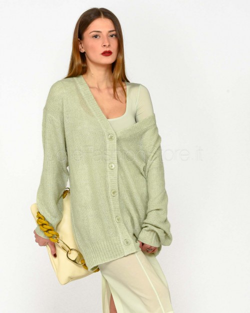 Patrizia Pepe Cardigan Over Soft Green Melange  8K0284 K248 G603