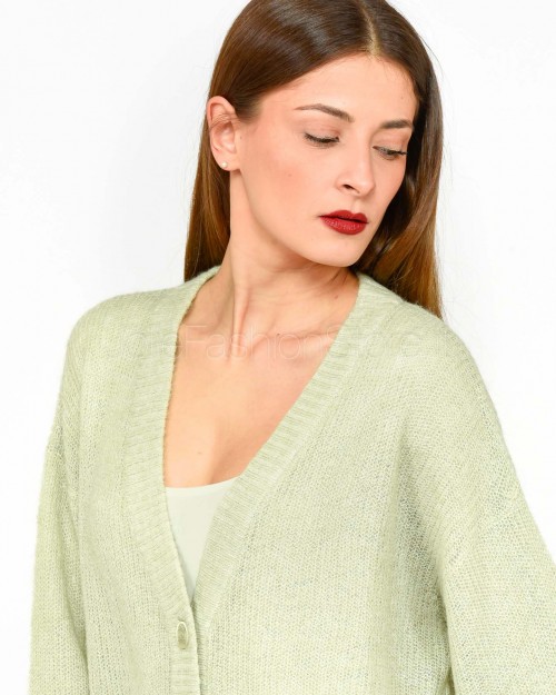 Patrizia Pepe Cardigan Over Soft Green Melange  8K0284 K248 G603