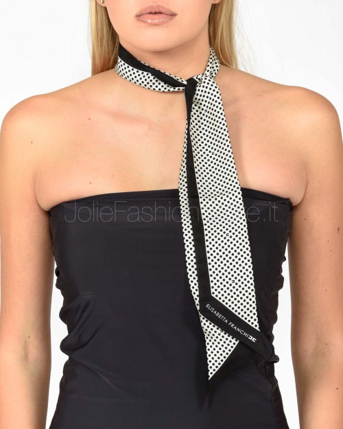 Elisabetta Franchi Foulard Burro/Nero  FO07L52E2 E84