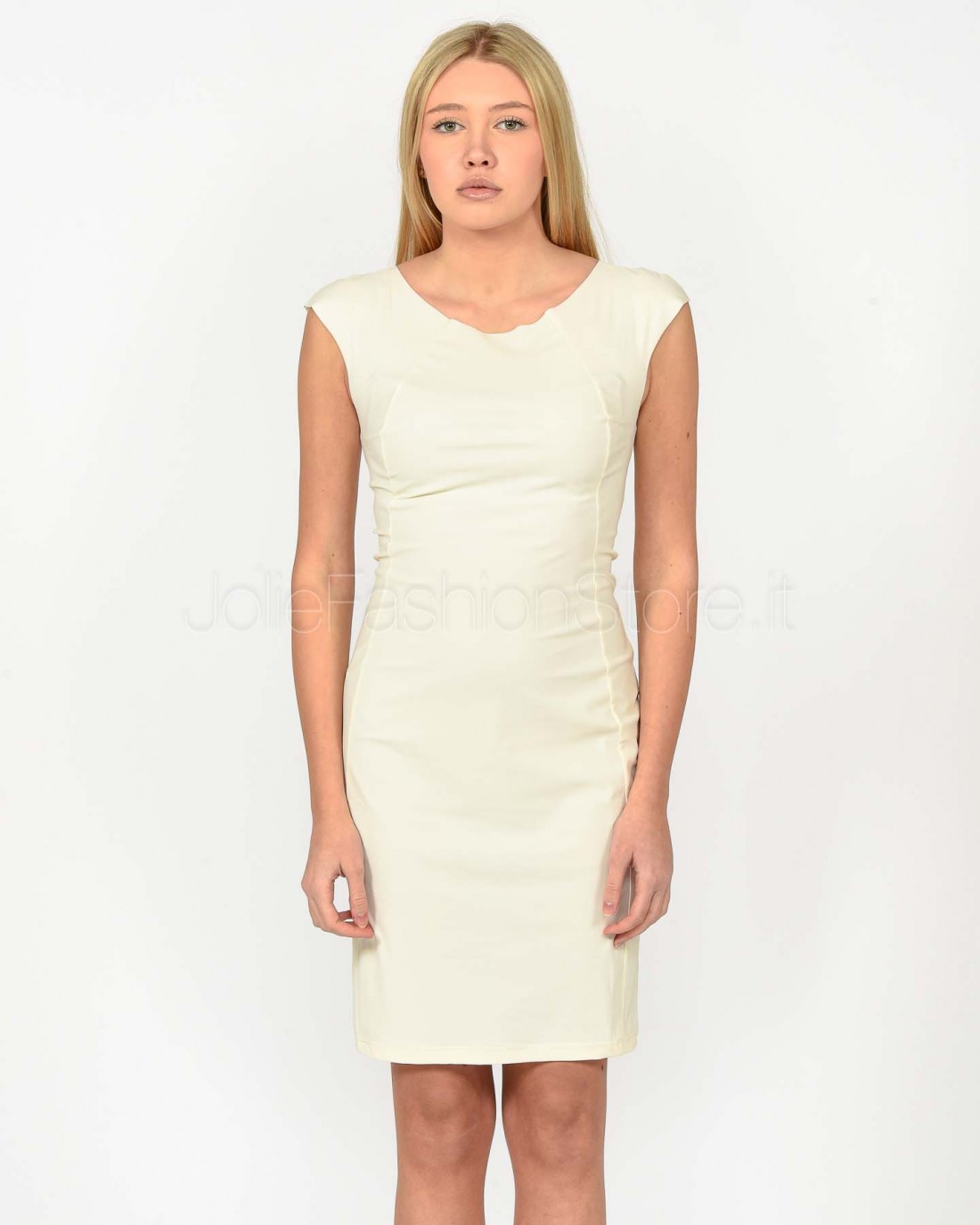 Patrizia Pepe DRESS Ceramic Ivory  CA1703 JZ26 B823