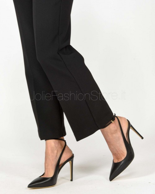 Elisabetta Franchi Abito Tailleur Monopetto In Crêpe Giacca + Pantalone Nero  TP00151E2 110