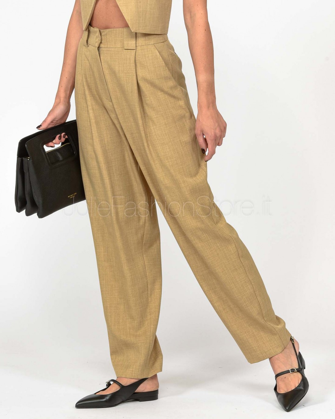 Actualee Pantalone Camel Vita Alta  14113 CAMEL