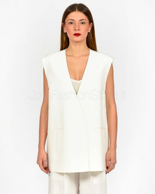 Meimeij Gilet Over Off White  M5EI04 791