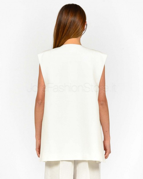 Meimeij Gilet Over Off White  M5EI04 791