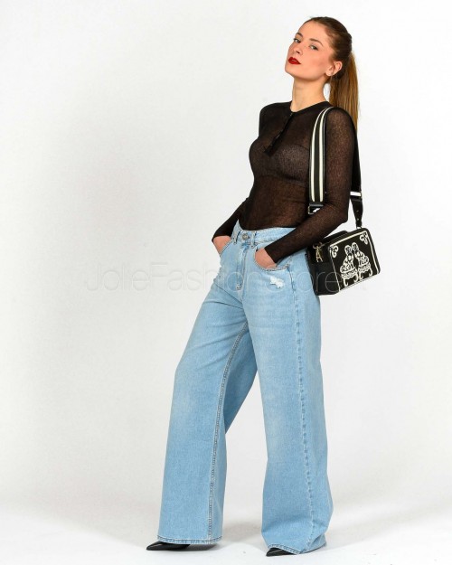 God Save Denim Jeans Slouchy con Rotture Modello Zefiro-3  3813 B773 G318