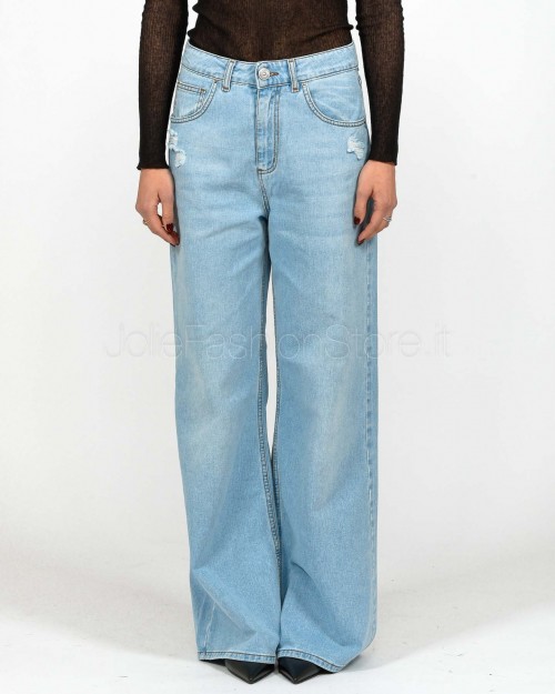 God Save Denim Zefiro-3 Slouchy Trousers with Tears  3813 B773 G318