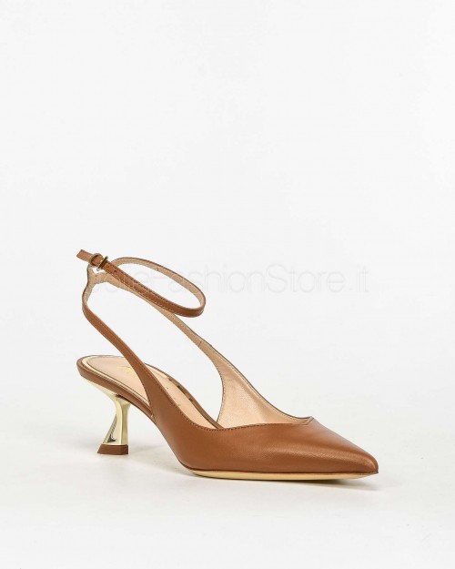 Ninalilou Decollete Slingback Cuoio  351273P5 CUOIO