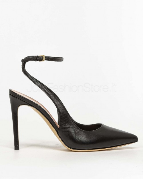 Ninalilou Black Slingback Decollete  311201L9 NAPPA NERA