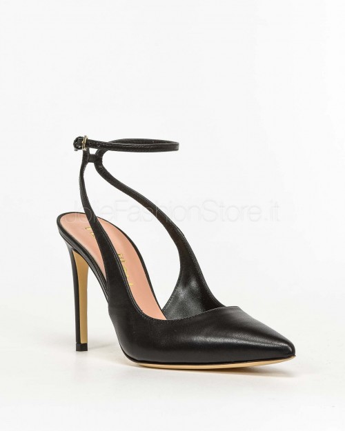 Ninalilou Decollete Slingback Nero  311201L9 NAPPA NERA