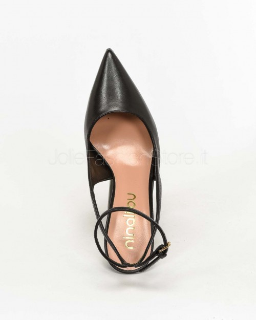 Ninalilou Decollete Slingback Nero  311201L9 NAPPA NERA