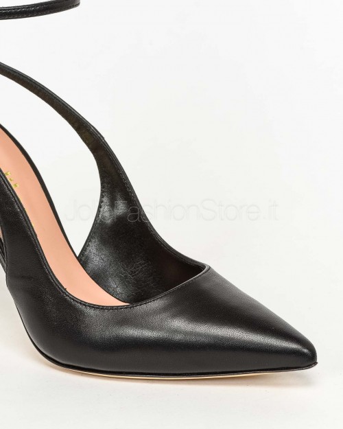 Ninalilou Decollete Slingback Nero  311201L9 NAPPA NERA