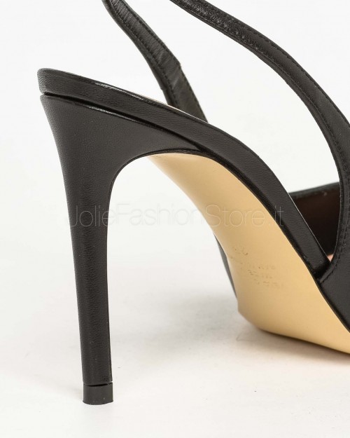 Ninalilou Decollete Slingback Nero  311201L9 NAPPA NERA