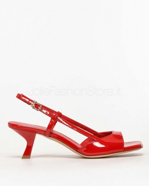 Sergio Levantesi Low Heel Sandal Patent Red  CATIA PAINT ROSSO