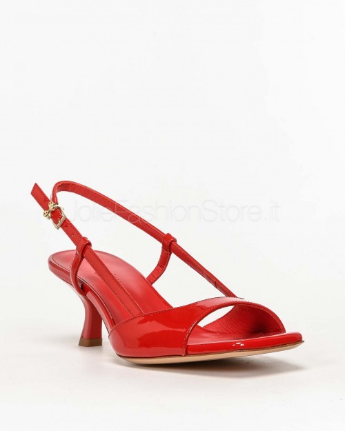 Sergio Levantesi Low Heel Sandal Patent Red  CATIA PAINT ROSSO