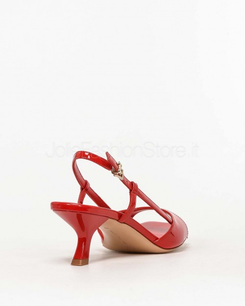 Sergio Levantesi Low Heel Sandal Patent Red  CATIA PAINT ROSSO