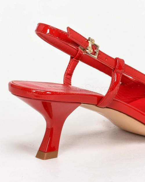 Sergio Levantesi Low Heel Sandal Patent Red  CATIA PAINT ROSSO