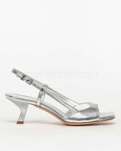 Sergio Levantesi Low Heel Sandal Silver  CATIA MINERVA ARGENTO