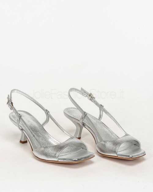 Sergio Levantesi Low Heel Sandal Silver  CATIA MINERVA ARGENTO