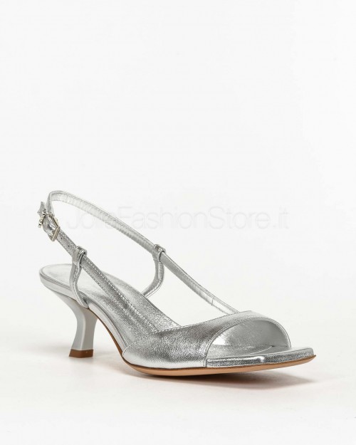 Sergio Levantesi Low Heel Sandal Silver  CATIA MINERVA ARGENTO