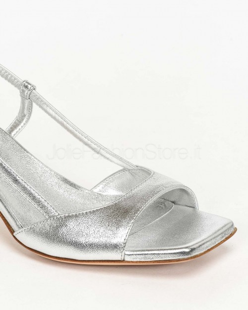 Sergio Levantesi Low Heel Sandal Silver  CATIA MINERVA ARGENTO