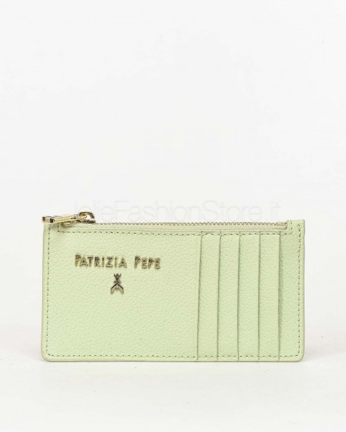 Patrizia Pepe Porta Carte Con Zip Soft Green