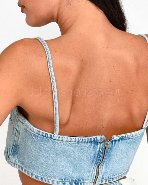 Icon Denim Top in Jeans  CADY ID8645