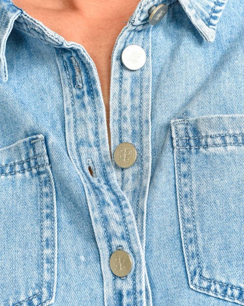 Grace & Mila Camicia Over Denim  POMONA_12986 SKY BLUE