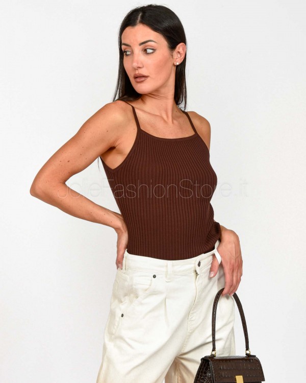 Grace & Mila Top Marrone  PABLO_12872 CHOCOLAT