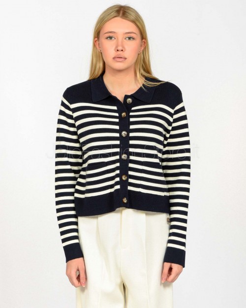 Grace & Mila Cardigan a Righe Blu Notte  PAM_12898 RAYURES MARINE