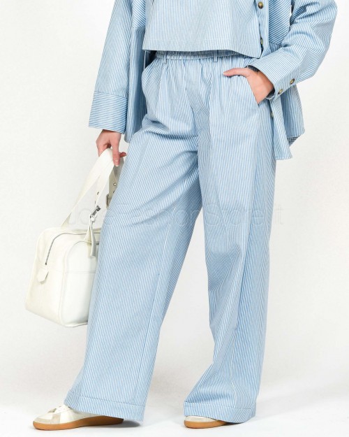 Grace & Mila Pantalone a Righe Azzurro/Bianco  PATINE_12931 BLEU