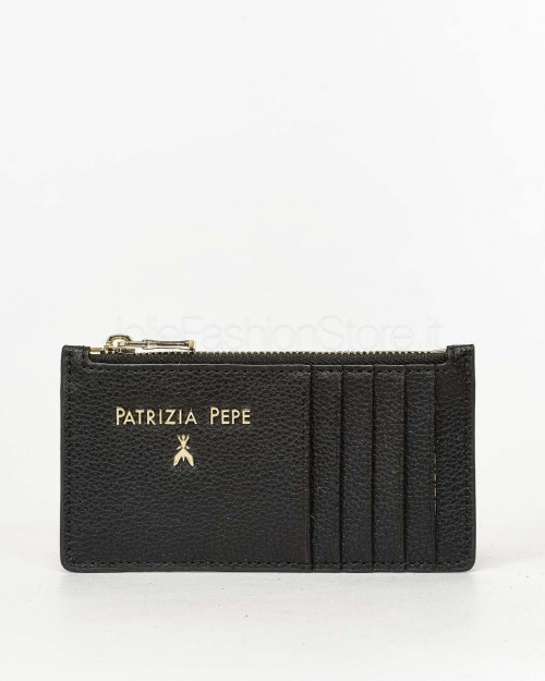 Patrizia Pepe Porta Carte Con Zip Nero  CQ9105 L001 K103