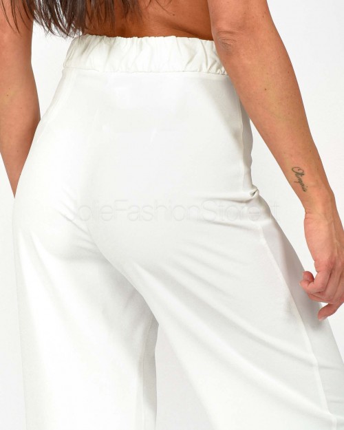 Patrizia Pepe Pantalone Dritto Bianco  2P1602 A411 W146