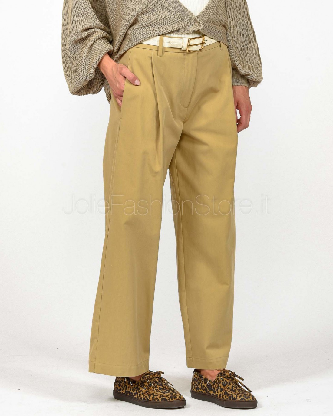 Solo Tre Pantalone Gamba Dritta Safari  M1D0136 DU 07S