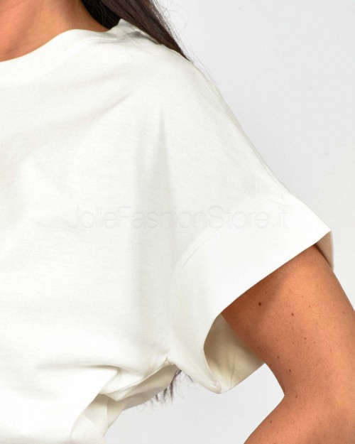 Solo Tre T-Shirt Manica Larga Bianco  M1D0125 A 01