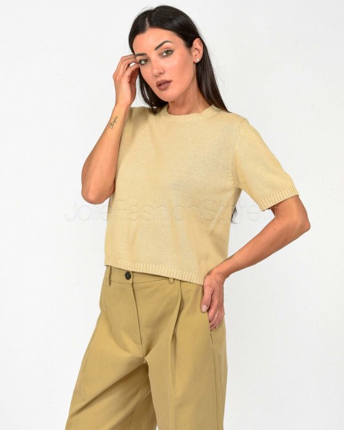 Grace & Mila Maglia Crop Beige